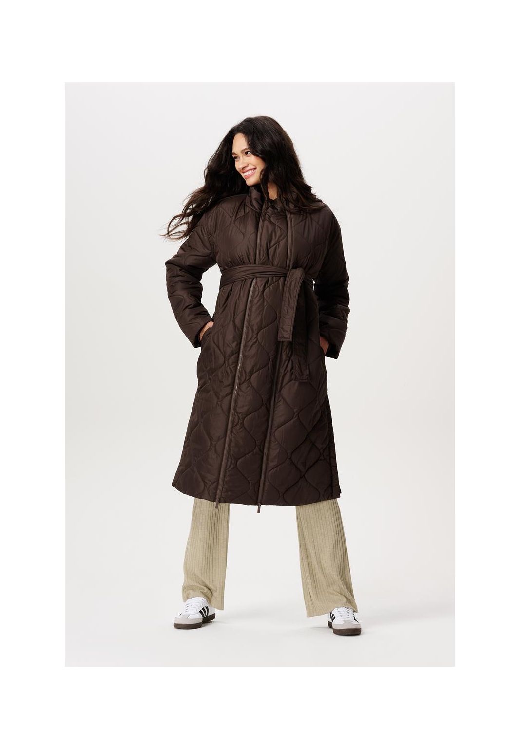 Noppies Maternity Manteau d'hiver Pello - Coffee Bean