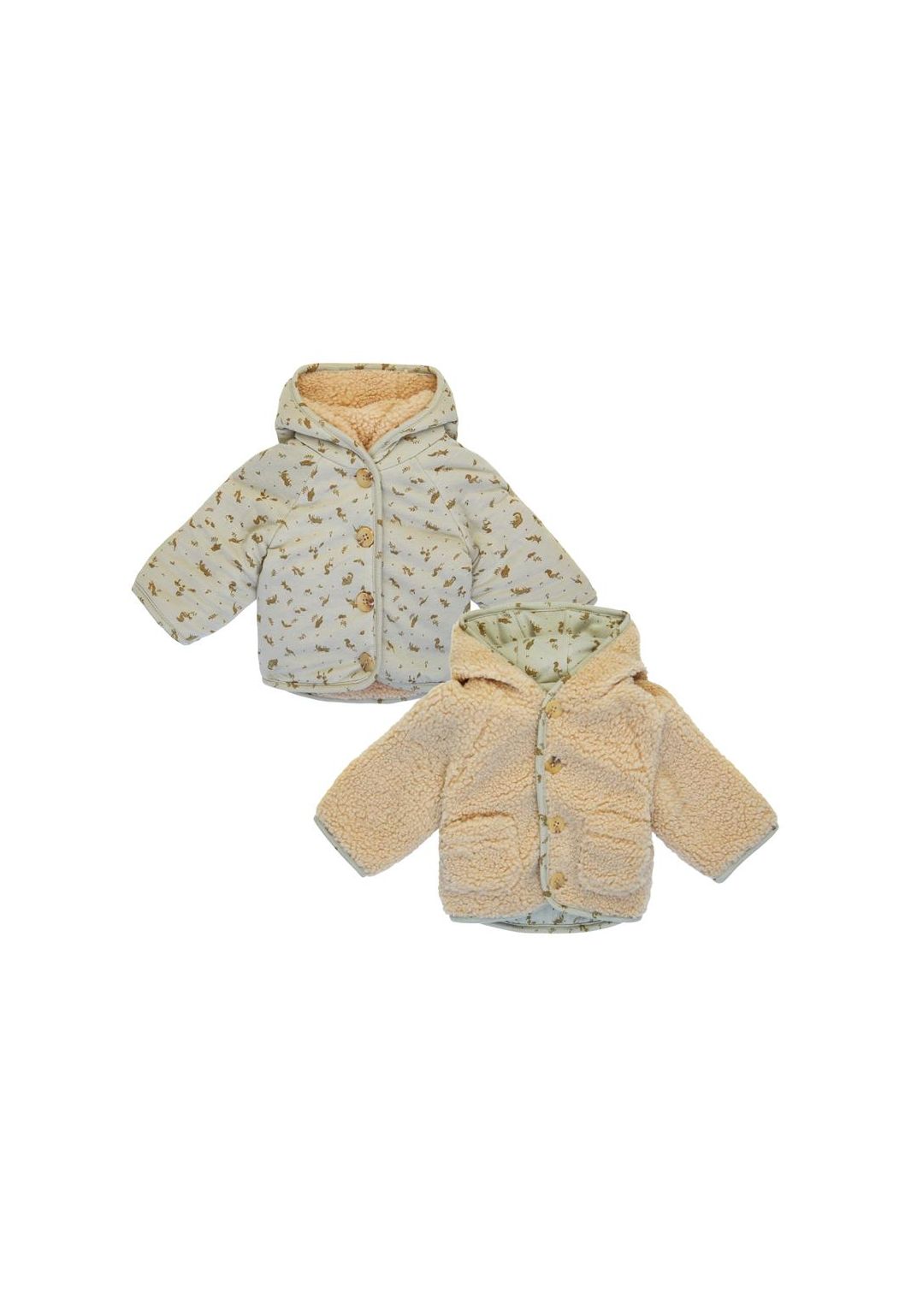 Noppies Baby Jacke Gelves - Reversible - Butter Cream