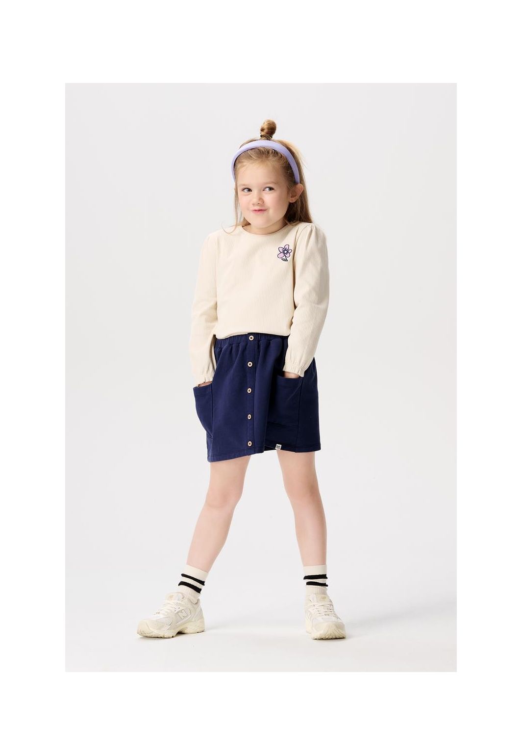 Noppies Kids Longsleeve Eudora - Whitecap Gray