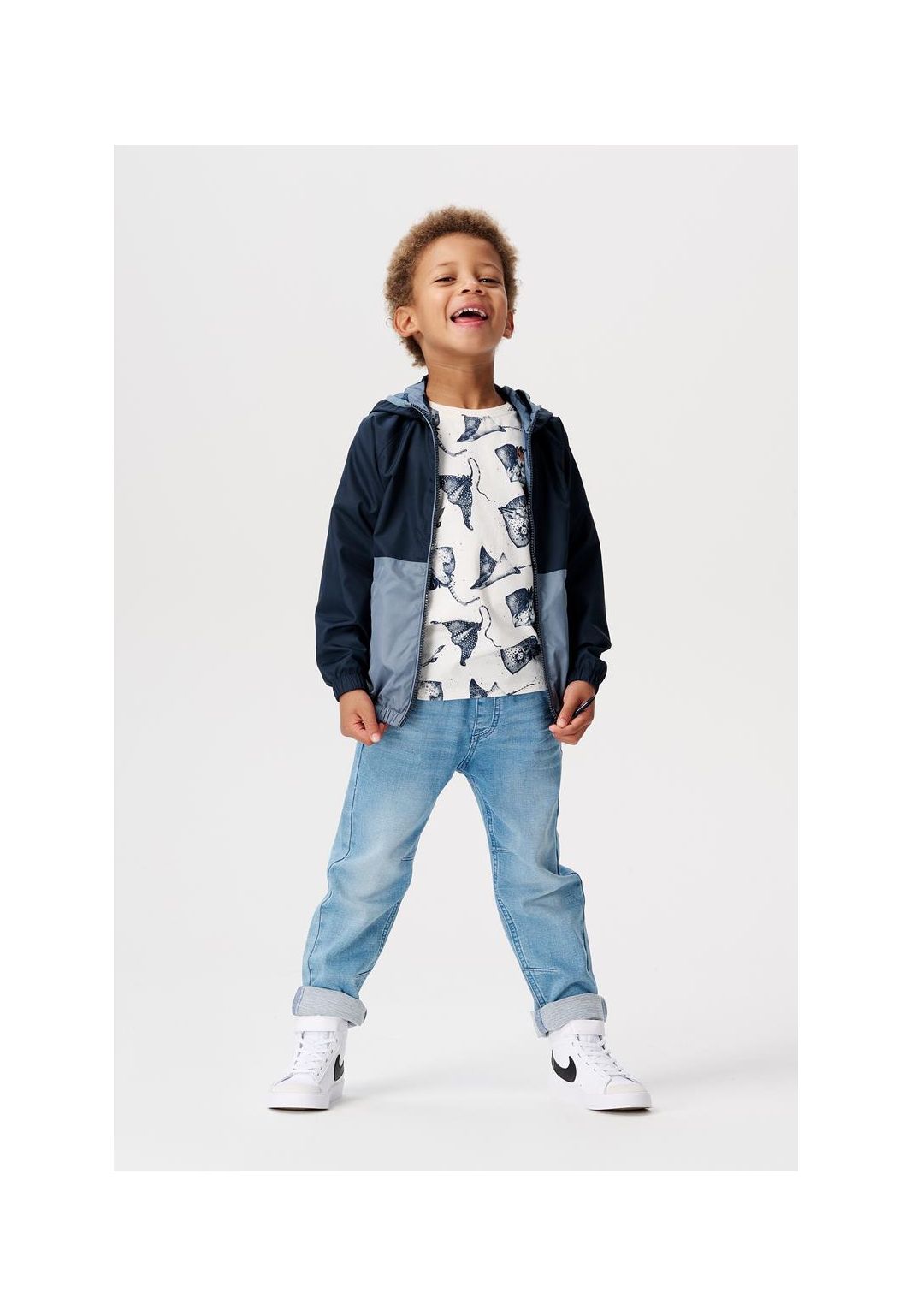 Noppies Kids Zomerjas Duson - Reversible - Blue Mirage