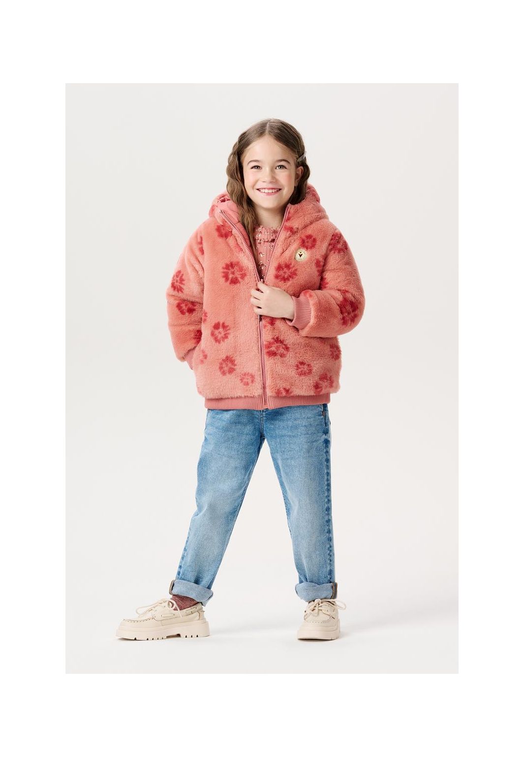 Noppies Kids Winterjas Jishou - Reversible - Dusty Rose