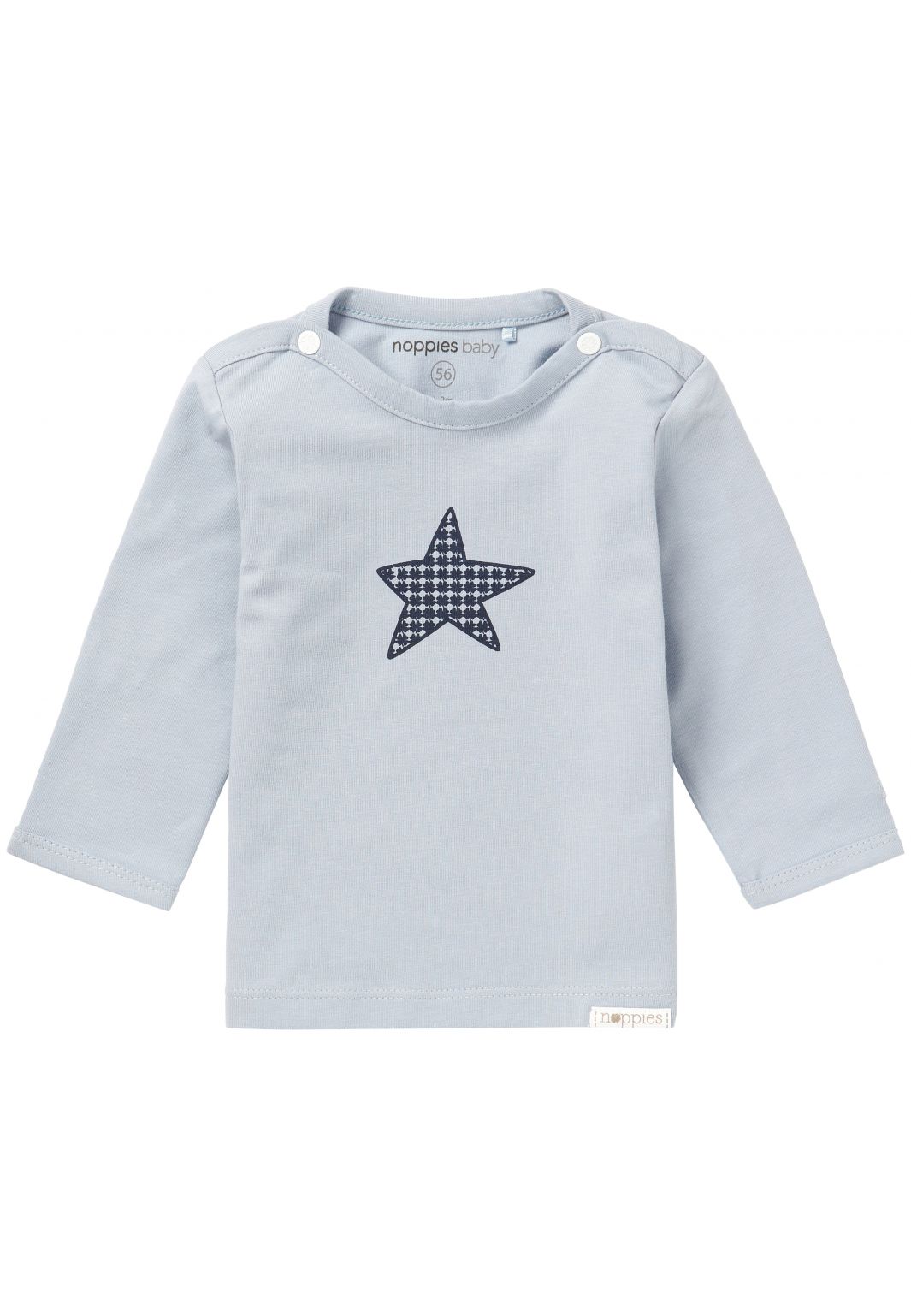 Noppies Baby Longsleeve Monsieur - Grey Blue