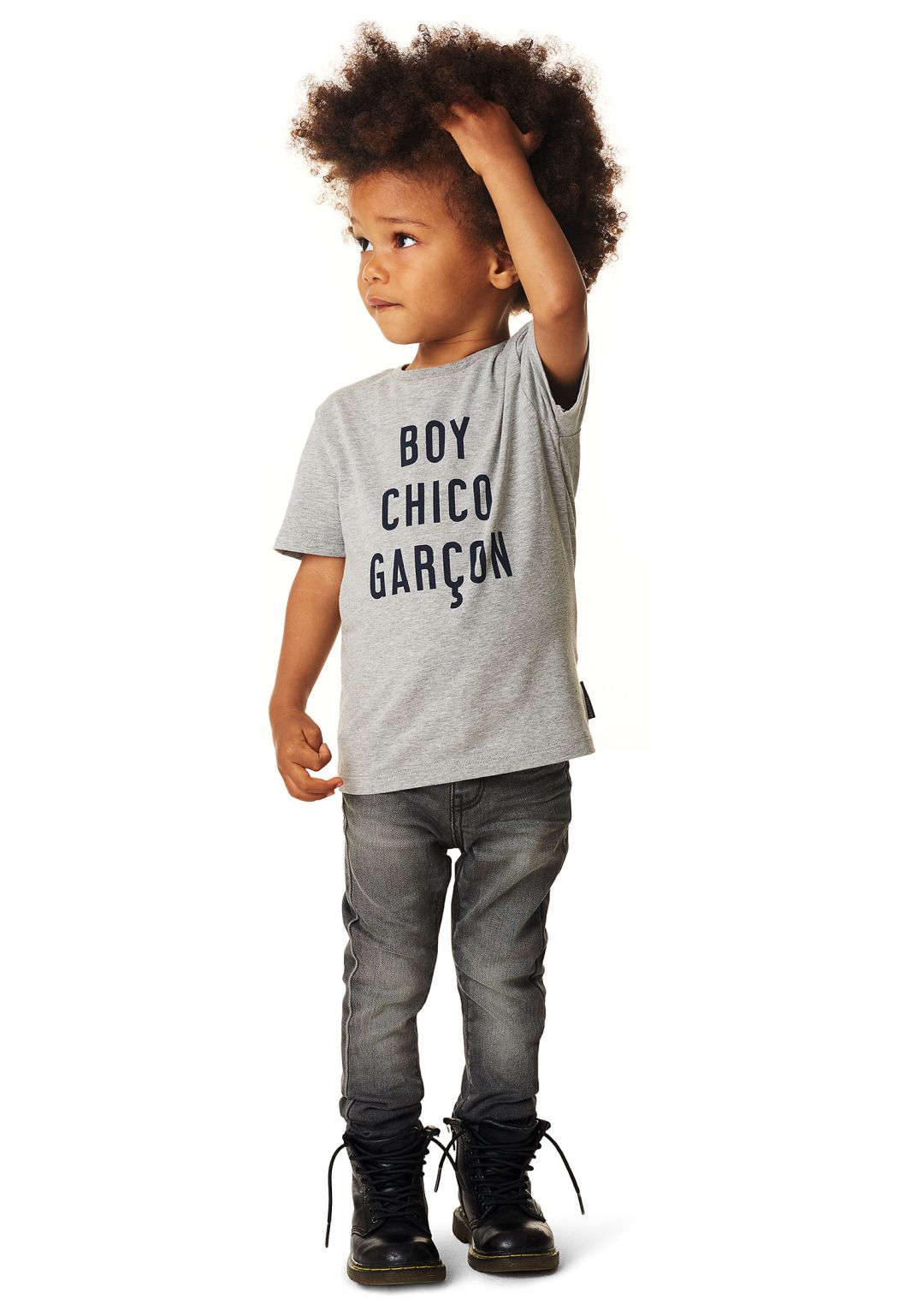 Noppies Baby T-shirt Nocera - Dark grey melange