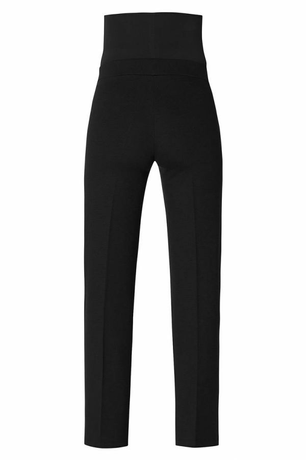 Buy Women Black Regular Fit Print Casual Trousers Online - 801273