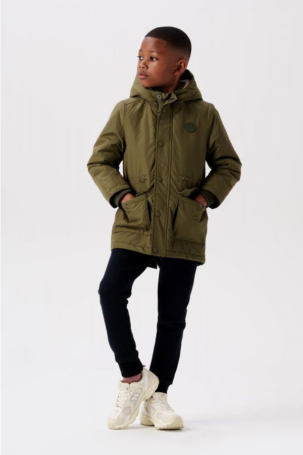 Boys khaki 2024 parka coat