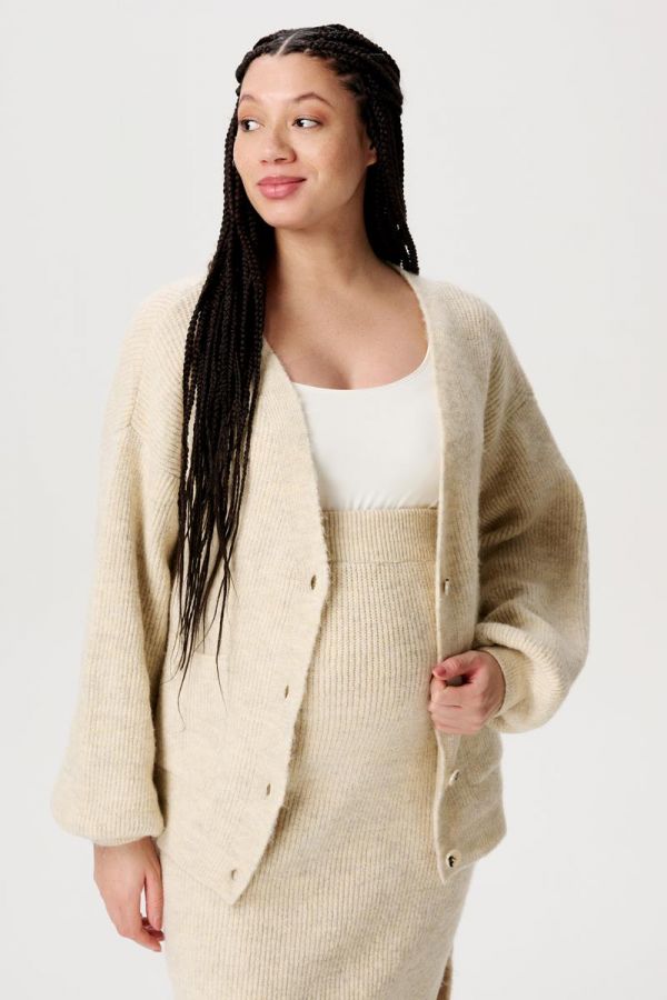 Noppies Maternity Cardigan Kaavi - Whitecap Gray