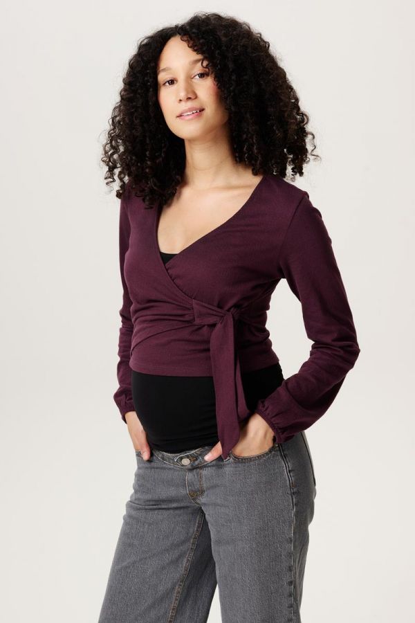 Noppies Maternity T-shirt d'allaitement Jah-Nell - Plum Perfect