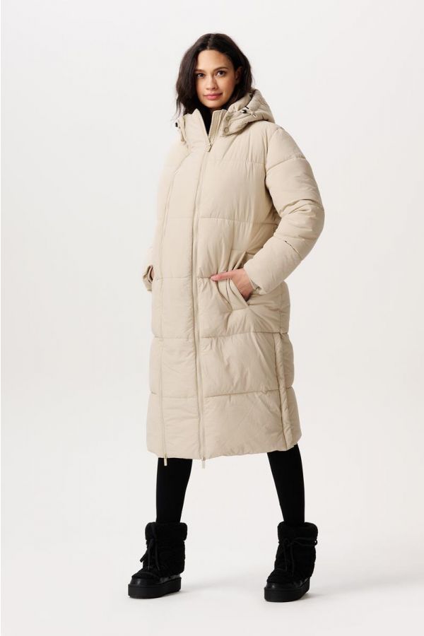 Noppies Maternity Winter coat Teavu - Light Sand