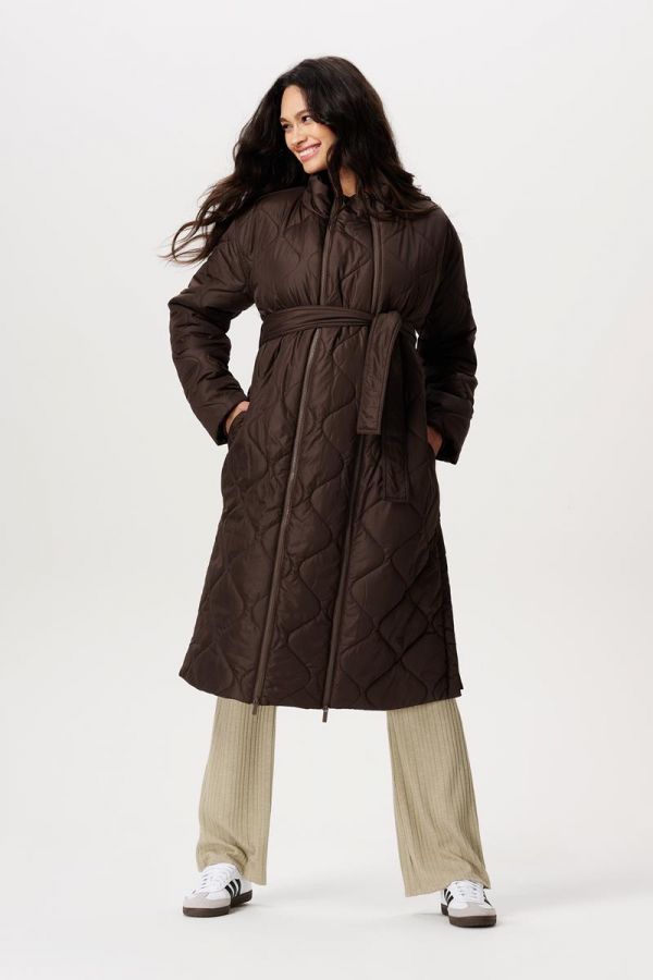 Noppies Maternity Winter coat Pello - Coffee Bean