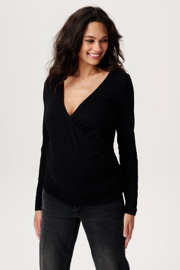 Noppies Maternity Voedingsshirt Langu - Black