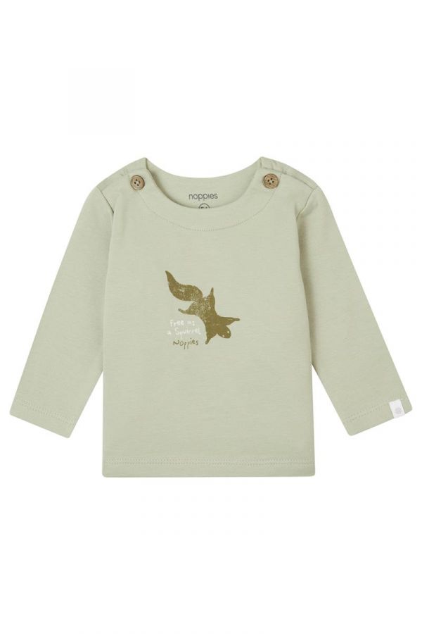 Noppies Baby Langarmshirt Gambo - Moss Gray